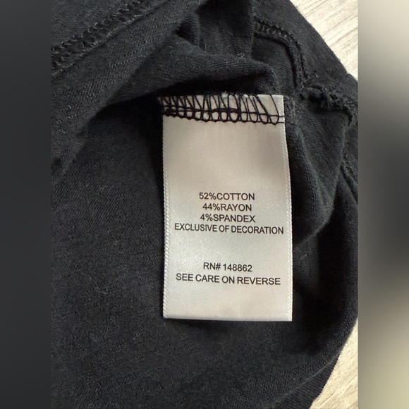 Torrid Black Top with Mesh Sleeves - Picture 4 of 9